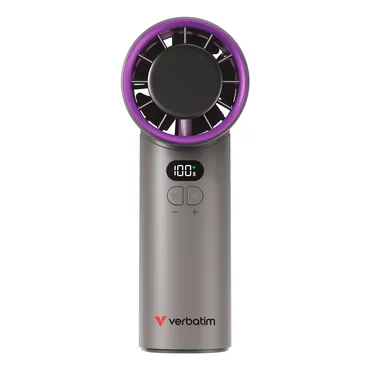 Verbatim Cool’n’go Icetouch Handheld Fan Grey/Purple 32342