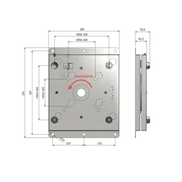 Multibrackets M VESA Wallmount Flip monteringssæt