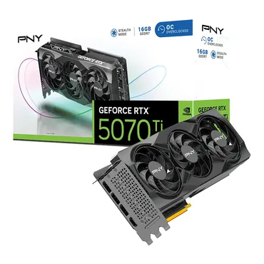 PNY GeForce RTX™ 5070Ti 16GB Overclocked Triple Fan