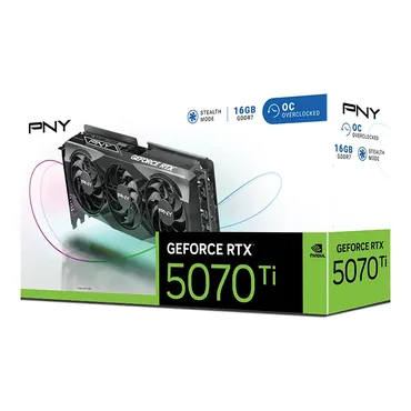 PNY GeForce RTX™ 5070Ti 16GB Overclocked Triple Fan