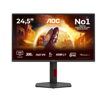 AOC Gaming Q25G4SR skærm - WLED - 25" - VESA Adaptive-Sync - IPS - 1ms,0,3ms