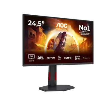 AOC Gaming Q25G4SR skærm - WLED - 25" - VESA Adaptive-Sync - IPS - 1ms,0,3ms