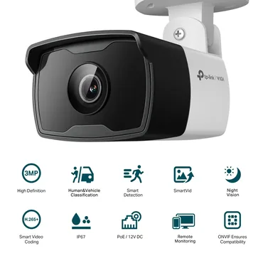 TP-Link VIGI C330I Kugle (form) IP-sikkerhedskamera Udendørs 2304 x 1296 pixel Loft/væg/pæl