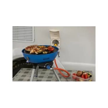 Campingaz Party Grill 400 Caravan Bordplade propan/butan Sort, Blå, Satin stål 2000 W