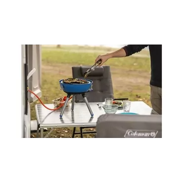 Campingaz Party Grill 400 Caravan Bordplade propan/butan Sort, Blå, Satin stål 2000 W