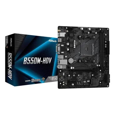 Asrock B550M-HDV AMD B550 Stik AM4 micro ATX