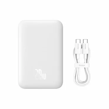Baseus P10059002223-00 powerbank 6000 mAh Trådløs opladning Hvid