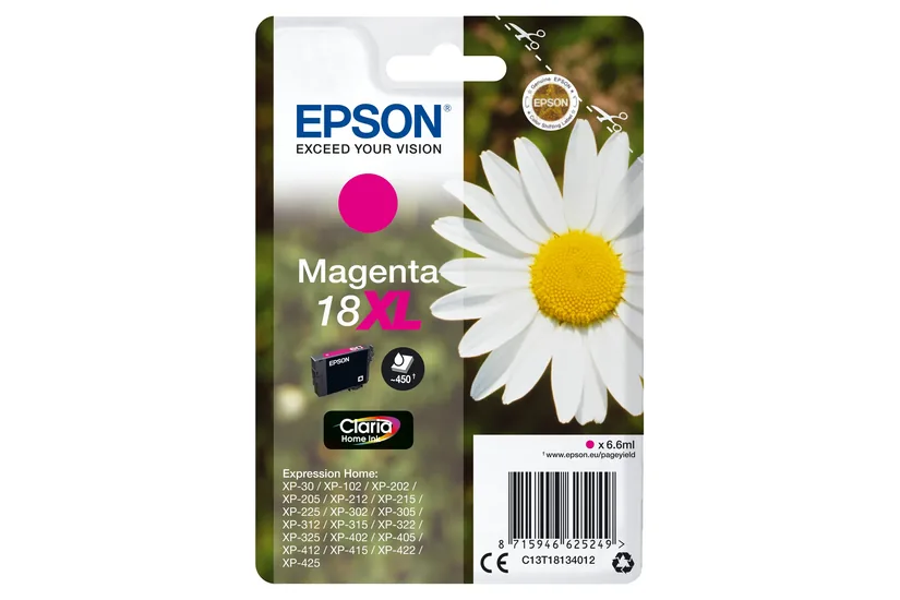Epson 18XL - XL - magenta - original - bläckpatron