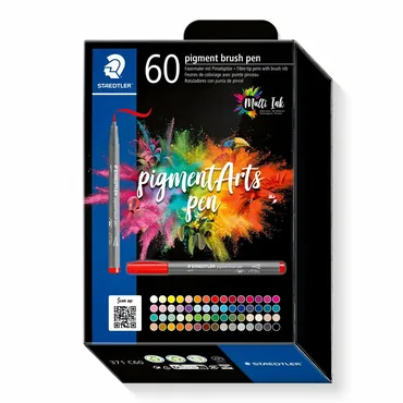 Staedtler Pigment Arts Pen filtpen Flerfarvet 60 stk