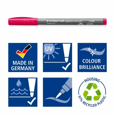 Staedtler Pigment Arts Pen filtpen Flerfarvet 60 stk