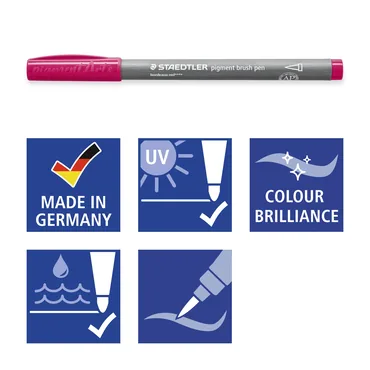 Staedtler Pigment Arts Pen filtpen Flerfarvet 60 stk