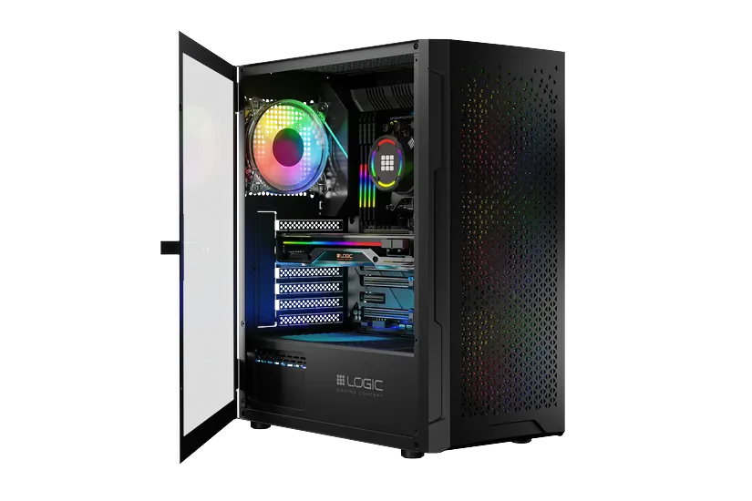 Logic Concept Chassi - Midi Tower - ATX, Micro ATX, Mini-ITX - 15,5 cm - 34,0 cm - 7