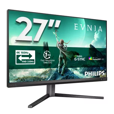Philips Evnia 3000 27M2N3800A/00 computerskærm 68,6 cm (27") 3840 x 2160 pixel 4K Ultra HD LCD Grå