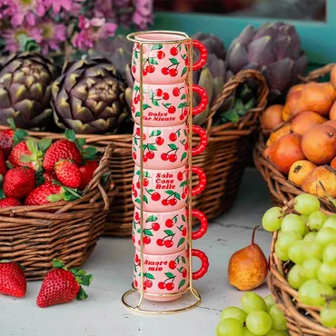 Bialetti Fruit Vibes zestaw 6 filiżanek 60ml