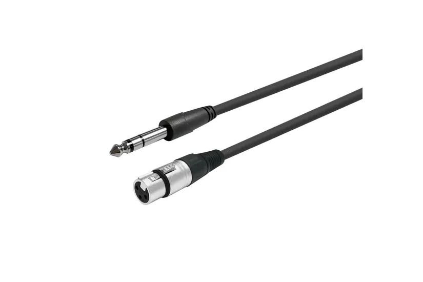 Vivolink PROAUDXLRFJACKS3 lydkabel 1 m XLR 6.35mm Sort