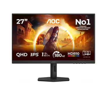 AOC Gaming Q27G4XF skærm - WLED - 27" - NVIDIA G-SYNC - Fast IPS - 1ms,0.5ms