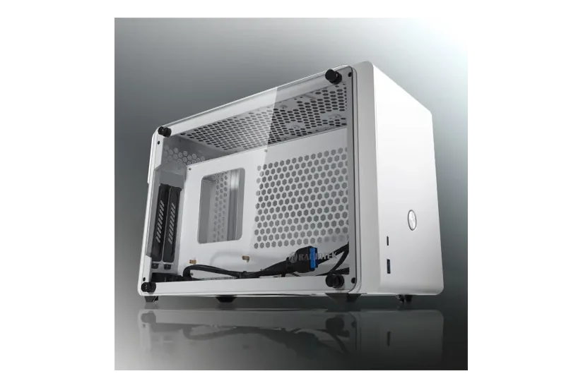 Raijintek Ophion Mini-ITX Gehäuse, Tempered Glass - weiß