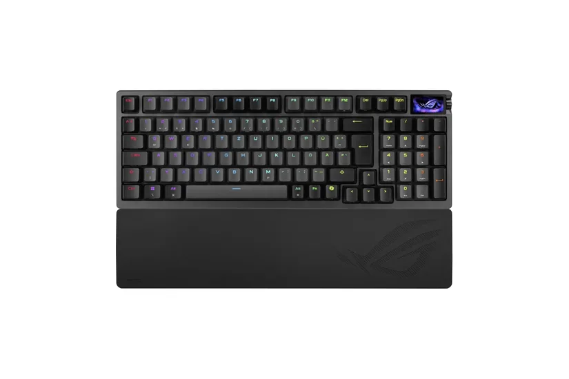 ASUS Tastatur - Linear - Spil - USB + RF Wireless + Bluetooth - 96% - Sort - Nej