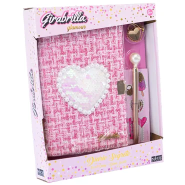 Nice Tweed diary with a  glittery heart