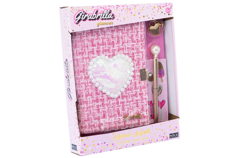 Nice Tweed diary with a  glittery heart