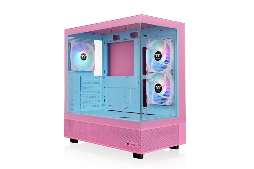 THERMALTAKE View 270 Plus TG ARGB Mid Tower E-ATX Gehäuse Sichtfenster pink