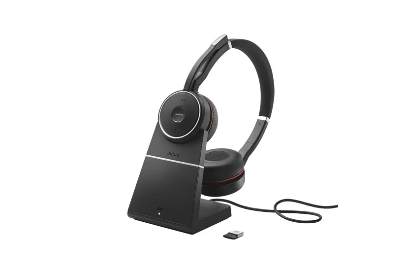 Jabra Evolve 75 SE UC Stereo - headset - med laddningsställ