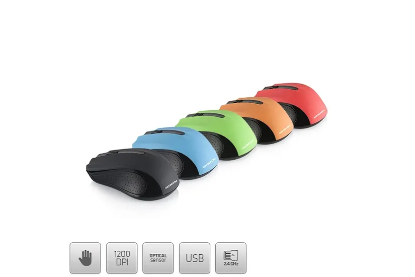 ModeCom MC-WM9 - mus - 2.4 GHz - sort, grøn