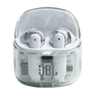 JBL Tune Flex Ghost Edition Headset True Wireless Stereo (TWS) I ørerne Opkald/musik Bluetooth Gennemsigtig, Hvid