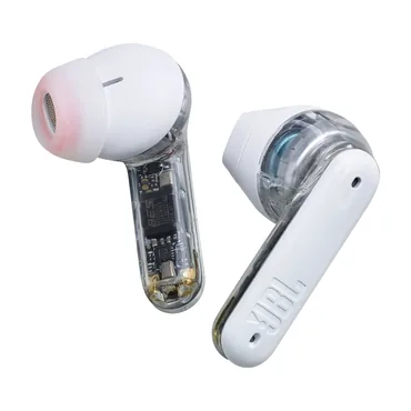 JBL Tune Flex Ghost Edition Headset True Wireless Stereo (TWS) I ørerne Opkald/musik Bluetooth Gennemsigtig, Hvid
