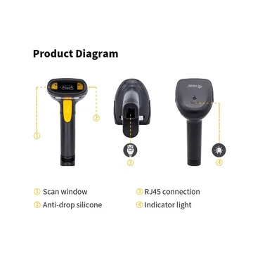 Equip 351020 stregkodelæser Håndholdt stregkodelæser 1D LED Sort
