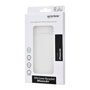 Essentials iPhone Air genbrugs TPU bagside cover, gennemsigtig