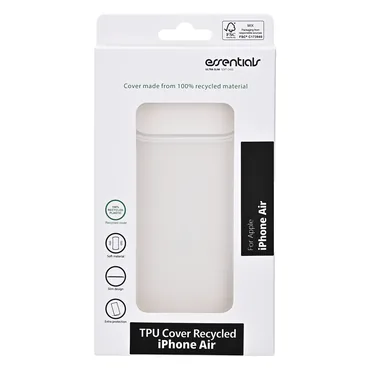 Essentials iPhone Air genbrugs TPU bagside cover, gennemsigtig