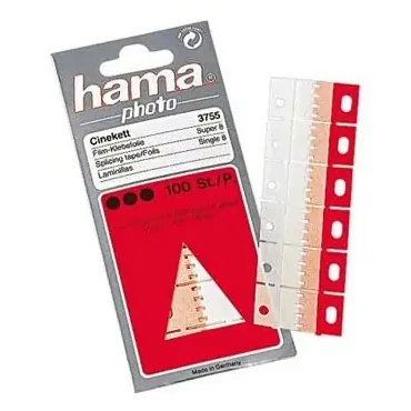 Hama Film Splicing Tape Cinekett selvklæbende film 100 stk Rød, Hvid