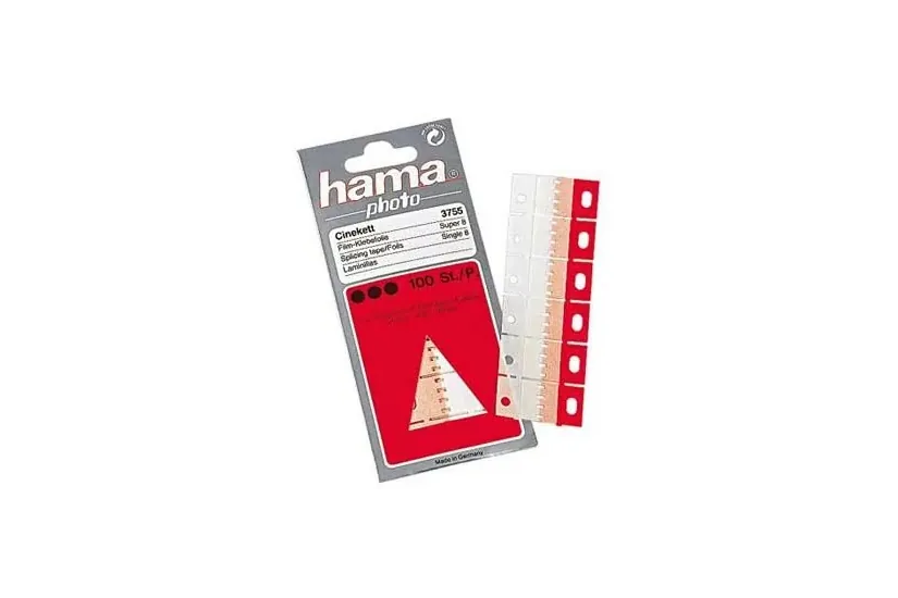 Hama Film Splicing Tape Cinekett selvklæbende film 100 stk Rød, Hvid