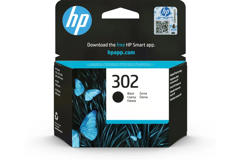 HP 302 - svart - original - bläckpatron