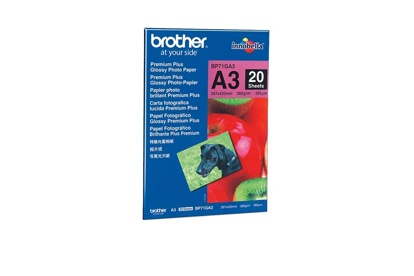 Brother Innobella Premium Plus BP71GA3 - fotopapir - skinnende - 20 ark - A3 - 260 gsm