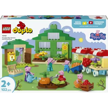 LEGO Świnka Peppa 10461 Ogród i szklarnia Dziadka Świnki