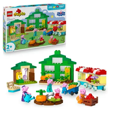 LEGO Świnka Peppa 10461 Ogród i szklarnia Dziadka Świnki