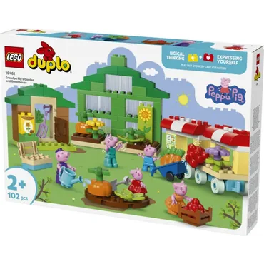 LEGO Świnka Peppa 10461 Ogród i szklarnia Dziadka Świnki