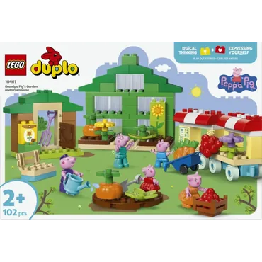 LEGO Świnka Peppa 10461 Ogród i szklarnia Dziadka Świnki