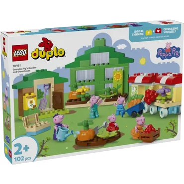 LEGO Świnka Peppa 10461 Ogród i szklarnia Dziadka Świnki