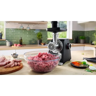 Bosch Köttfärsmaskin - 2100 W - 5.2 g - Black, Silver - 240 mm - 200 mm - 247 mm