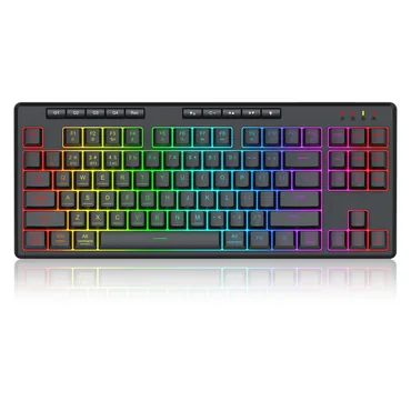 REDRAGON K516RGB-PRO SHIVA PRO 87 tastatur USB + RF Wireless + Bluetooth Sort