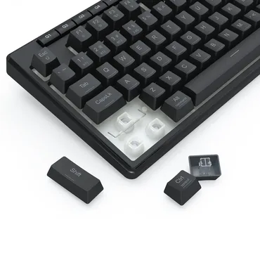 REDRAGON K516RGB-PRO SHIVA PRO 87 tastatur USB + RF Wireless + Bluetooth Sort