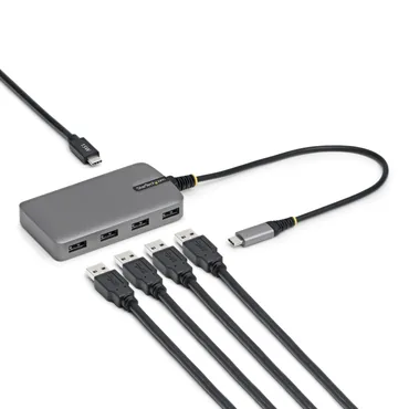StarTech.com 5G4AC-USB-C-HUB interface hub USB 3.2 Gen 1 (3.1 Gen 1) Type-C 5000 Mbit/s Grå