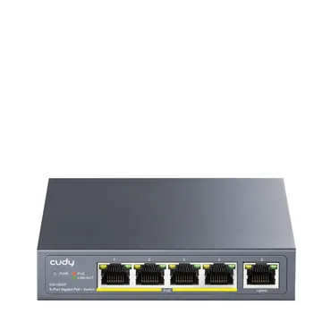 Cudy GS1005P netværksswitch Gigabit Ethernet (10/100/1000) Strøm over Ethernet (PoE) Grå