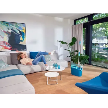 Leifheit 52120 moppesystem & spand Enkelt beholder Blå, Grøn