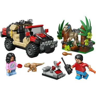 LEGO Jurassic World Offroad-flugt fra raptor