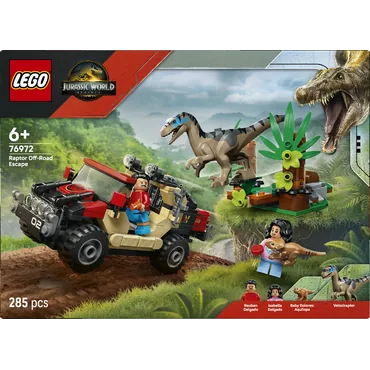 LEGO Jurassic World Offroad-flugt fra raptor