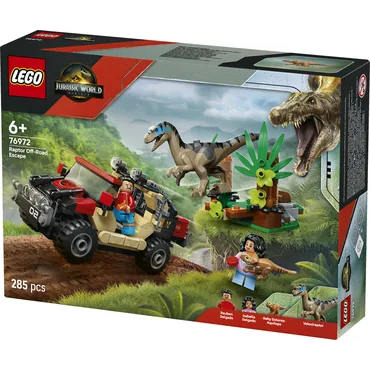 LEGO Jurassic World Offroad-flugt fra raptor